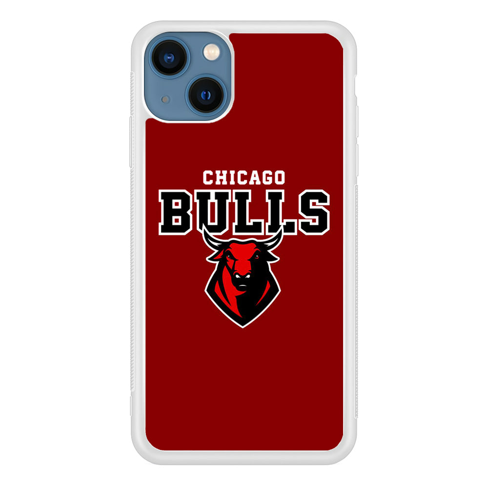 NBA Chicago Bulls Red Logo iPhone 13 Case