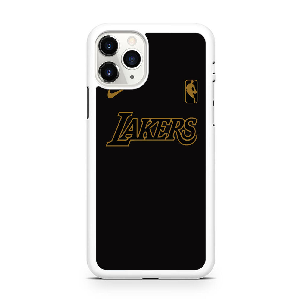 NBA Los Angeles Lakers Space Grey Nike Gold Logo iPhone 11 Pro Max Case