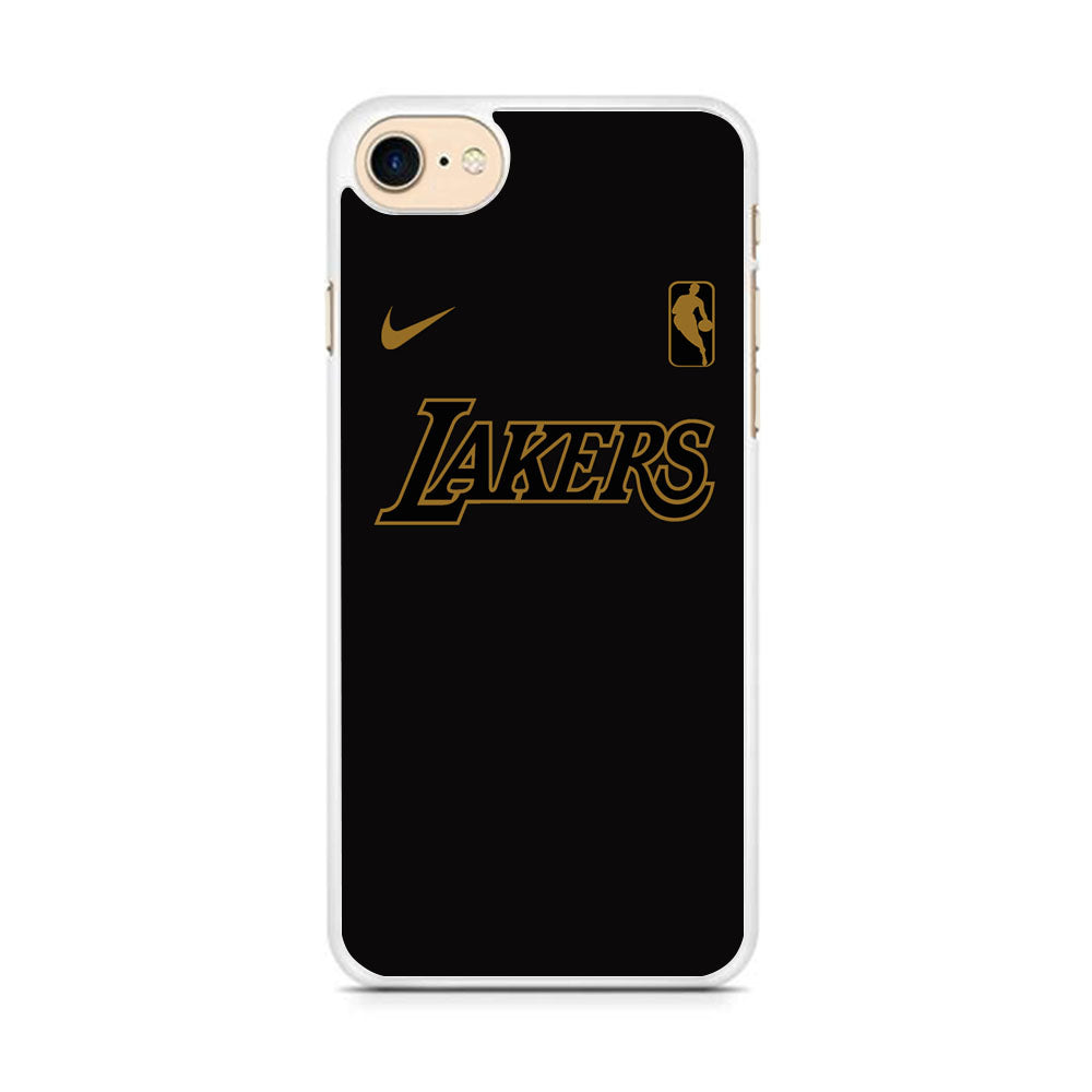 NBA Los Angeles Lakers Space Grey Nike Gold Logo iPhone 8 Case