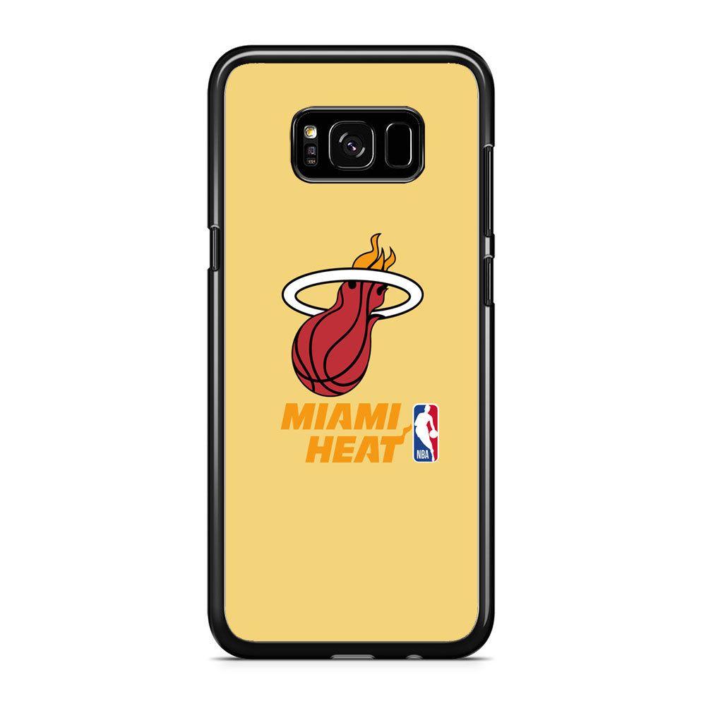 NBA Miami Heat Latte Colour Logo Samsung Galaxy S8 Plus Case