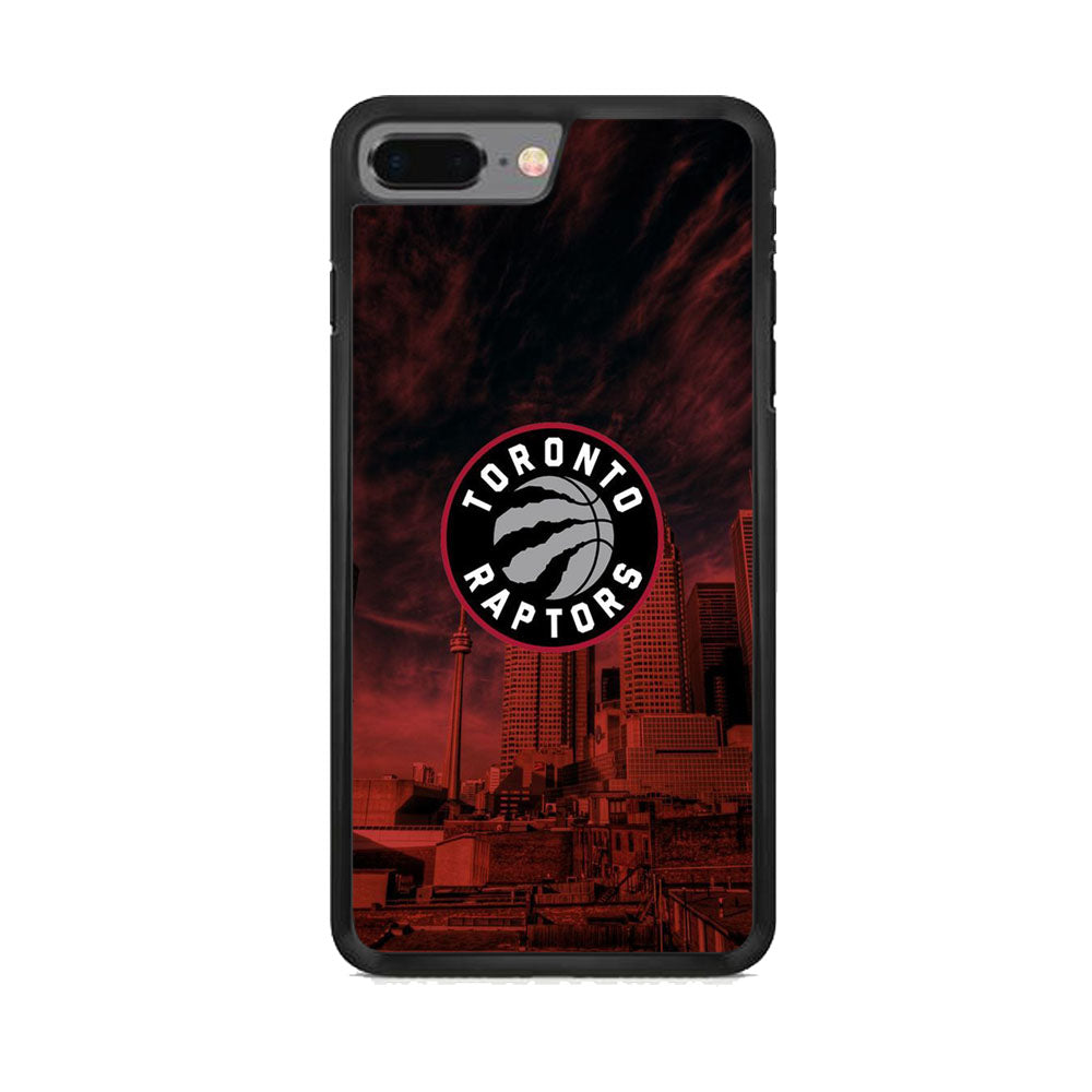 NBA Toronto Raptors Logo Sunset In The City iPhone 8 Plus Case