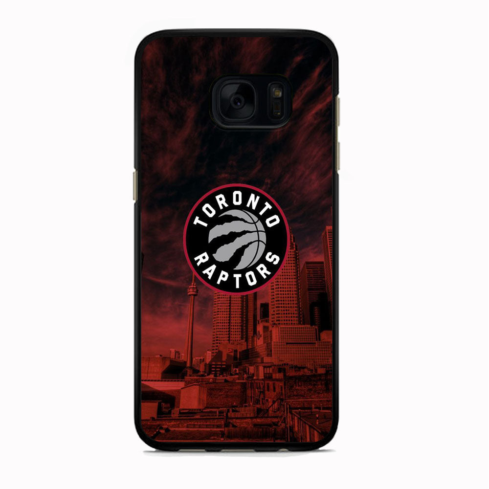 NBA Toronto Raptors Logo Sunset In The City Samsung Galaxy S7 Case