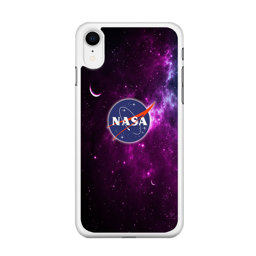 Nasa Purple Space Logo iPhone XR Case