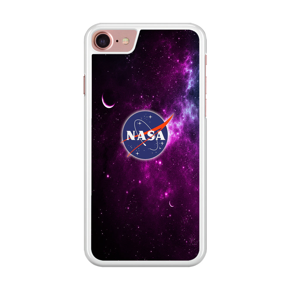 Nasa Purple Space Logo iPhone 8 Case