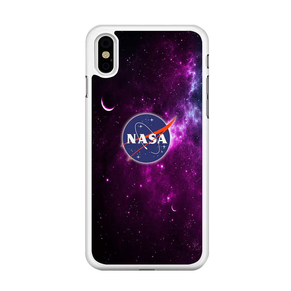 Nasa Purple Space Logo iPhone Xs Max Case