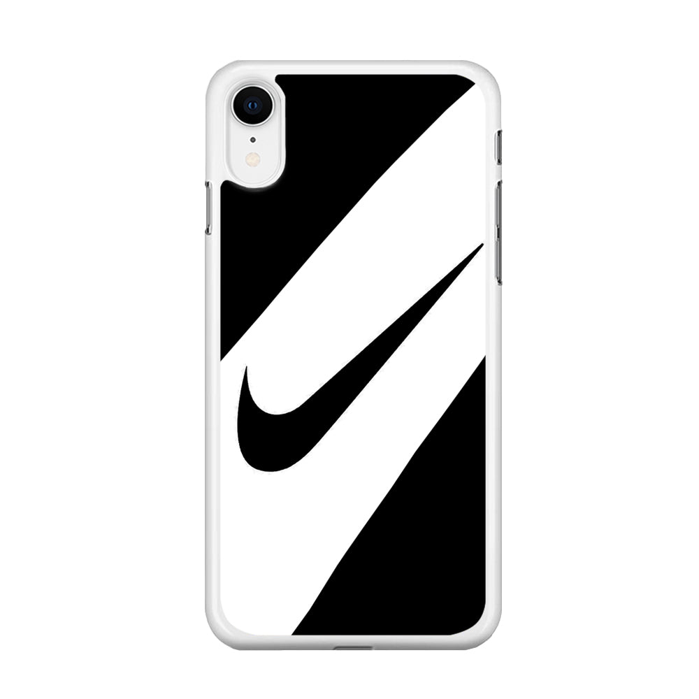 Nike Black Italic Logo iPhone XR Case