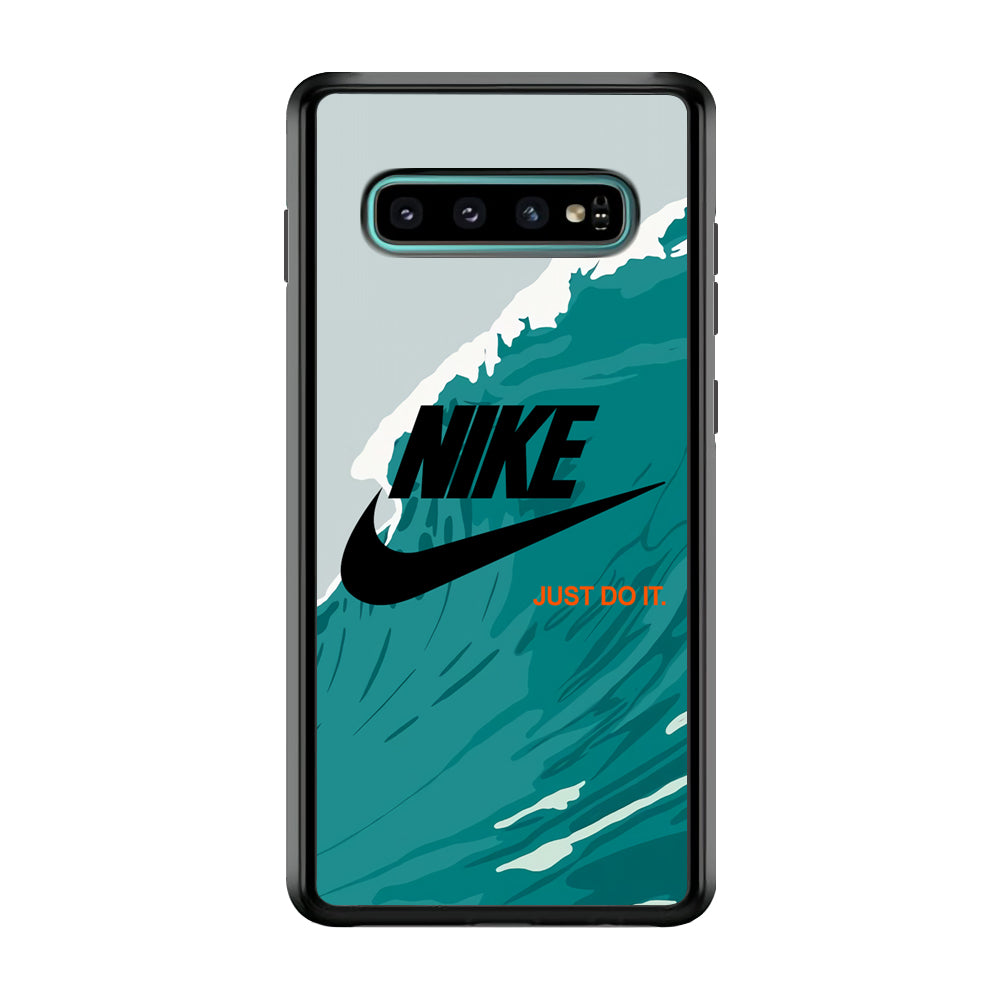 Nike Green Wave Samsung Galaxy S10 Case