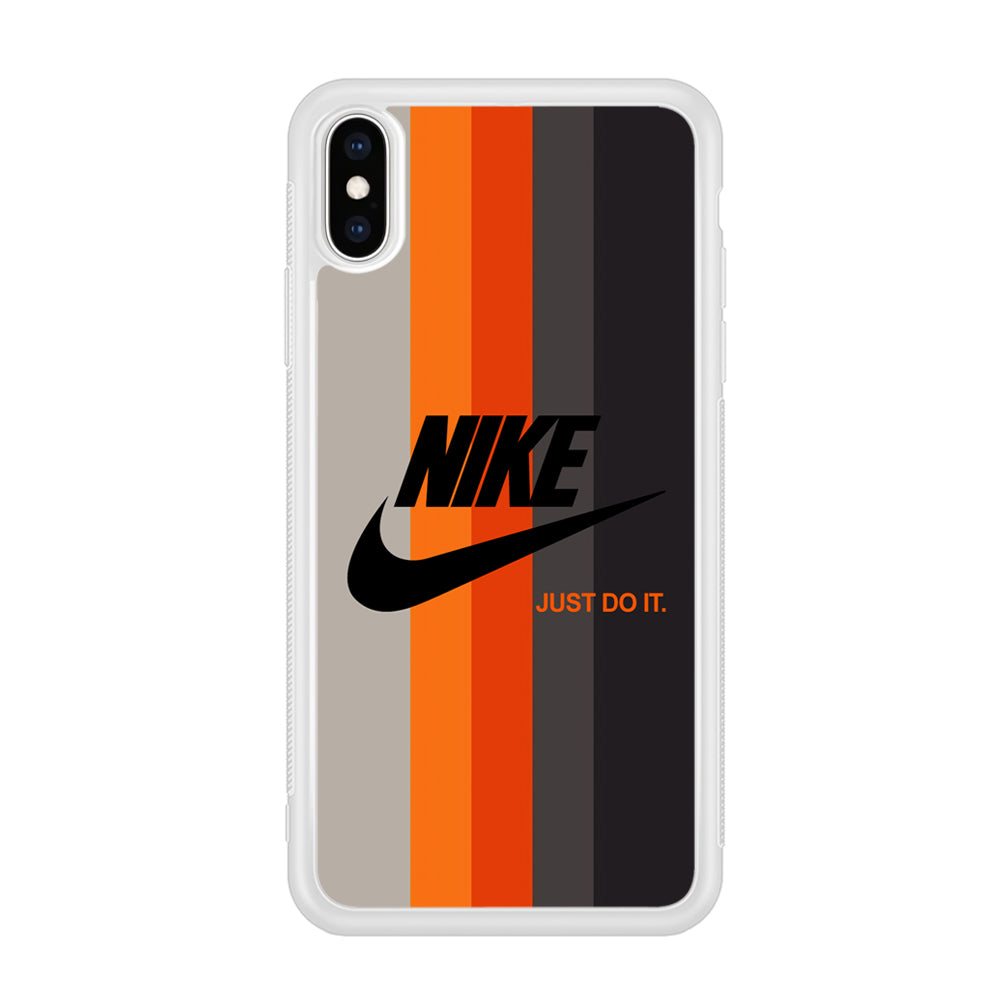 Nike Orange Line iPhone X Case