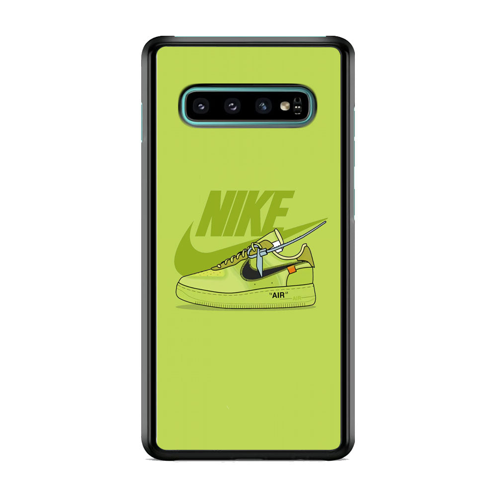 Nike Air Lime Green Samsung Galaxy S10 Case