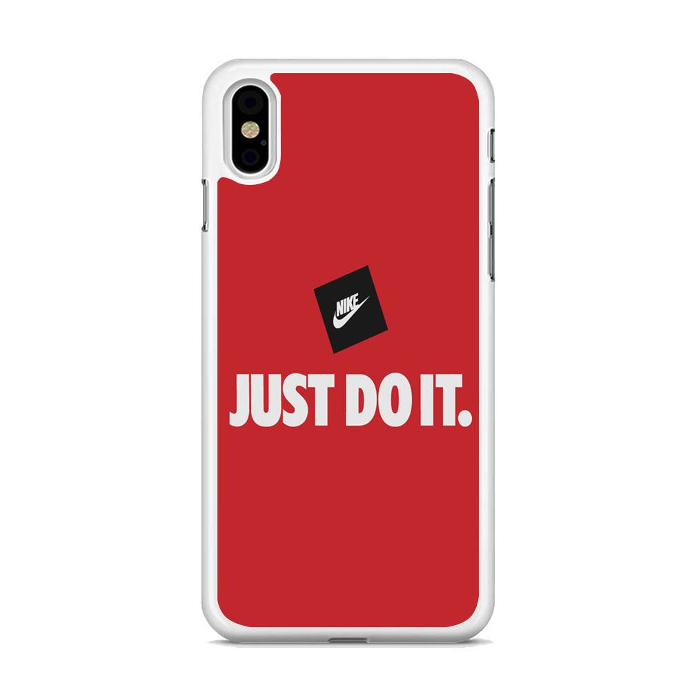 Nike Just do It Candy Red iPhone X Case