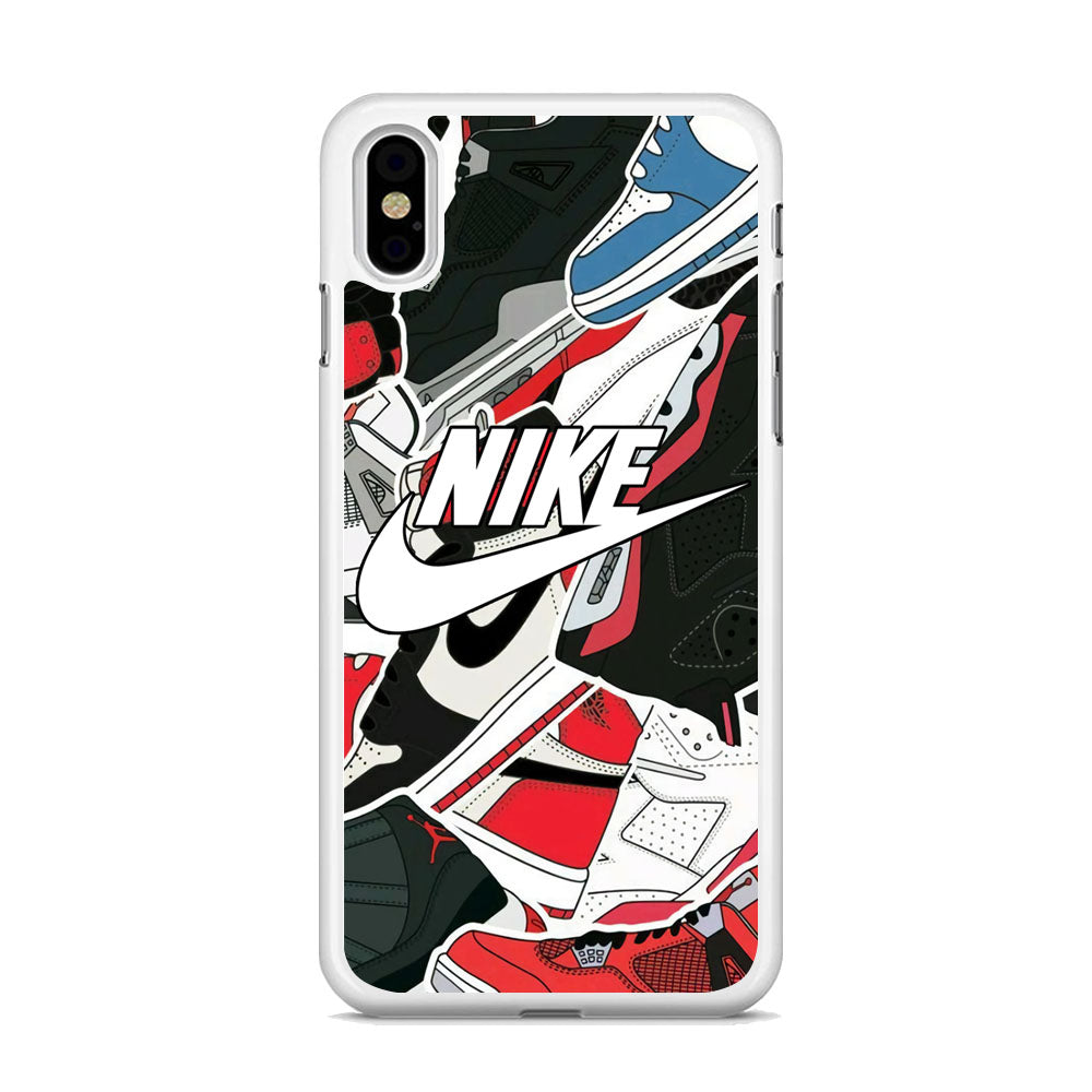Nike Logo Shoes iPhone X Case