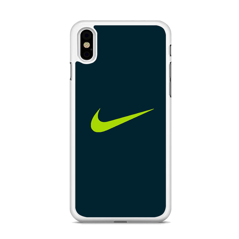 Nike Navy Green iPhone X Case