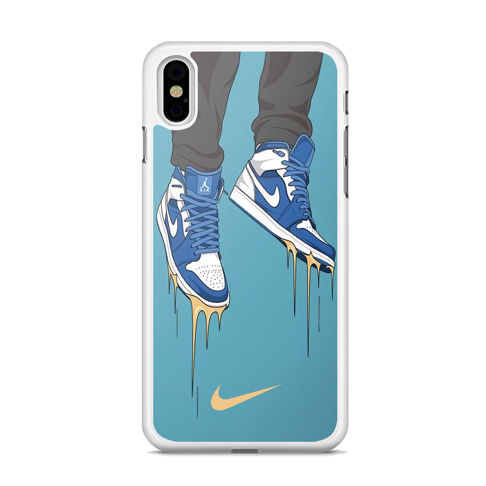 Nike Shoes Blue Outfit iPhone X Case