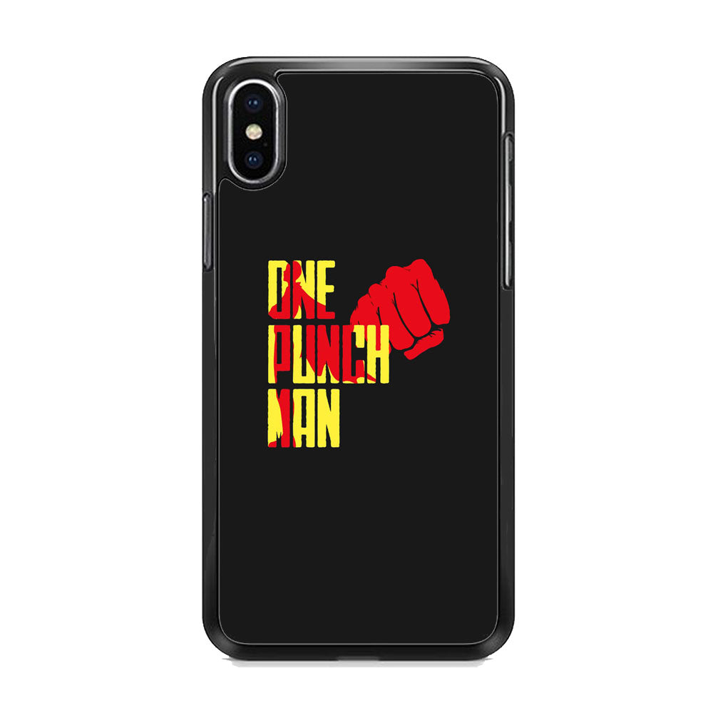 One Punch Man Midnight Grey iPhone X Case