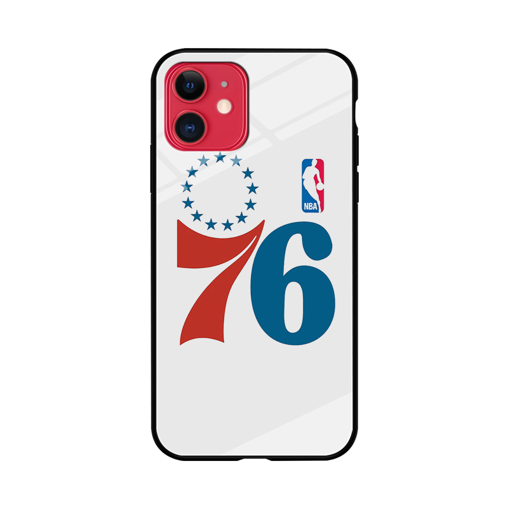 Philadelphia 76ers White iPhone 11 Case