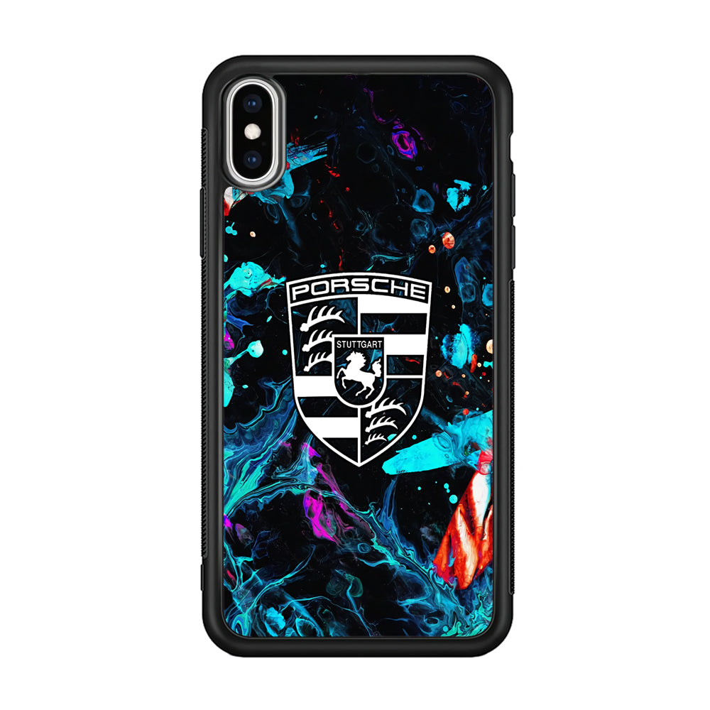 Porsche Logo Marble iPhone Xs Max Case - Ezzystore