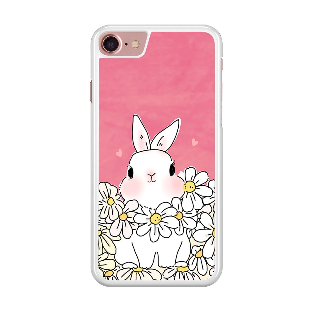 Rabbit CuteFlowers iPhone 8 Case