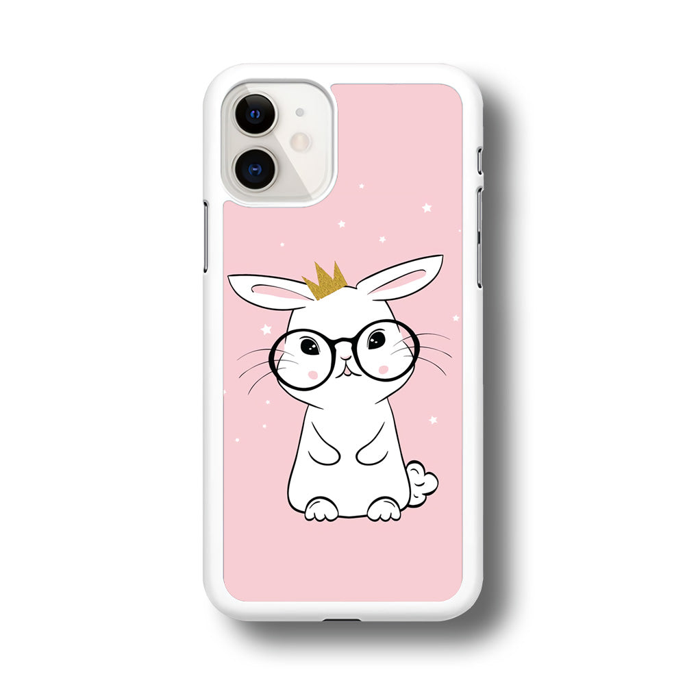 Rabbit Eyeglasses King iPhone 11 Case