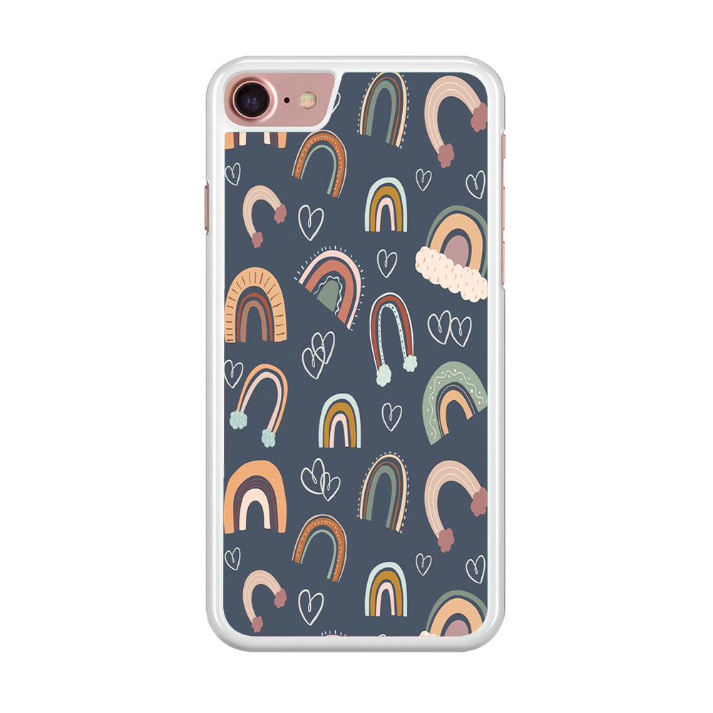Rainbow Aesthetic Navy iPhone 8 Case