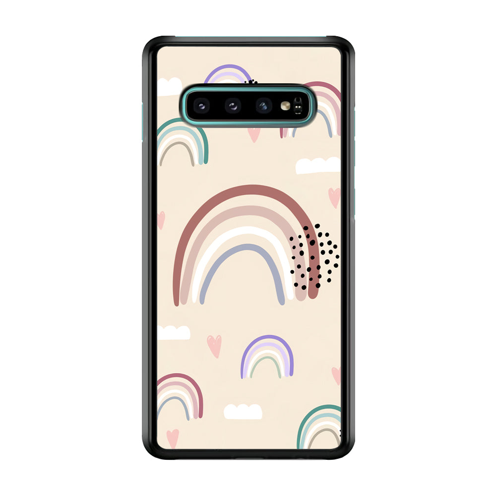 Rainbow Aesthetic Soft Colour Samsung Galaxy S10 Case