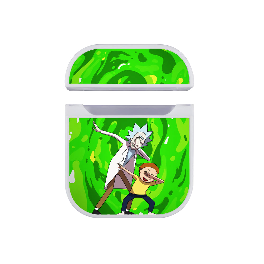 Rick And Morty Slime Dance Hard Plastic Case Cover For Apple Airpods