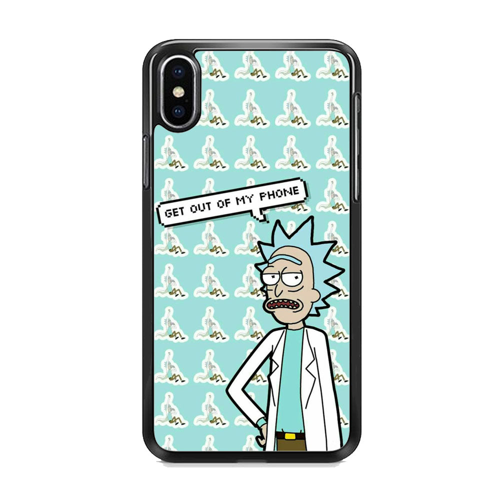 Rick And Morty Meme About Phone iPhone X Case