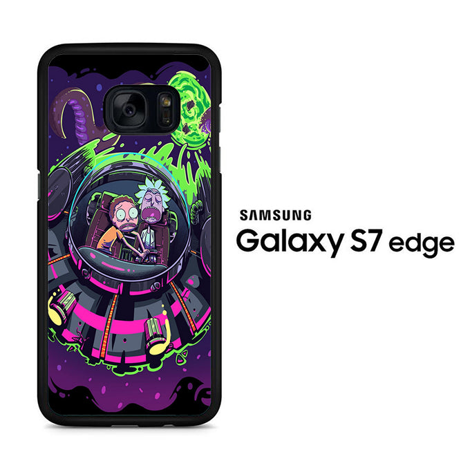 Rick and Morty Ufo Samsung Galaxy S7 Edge Case