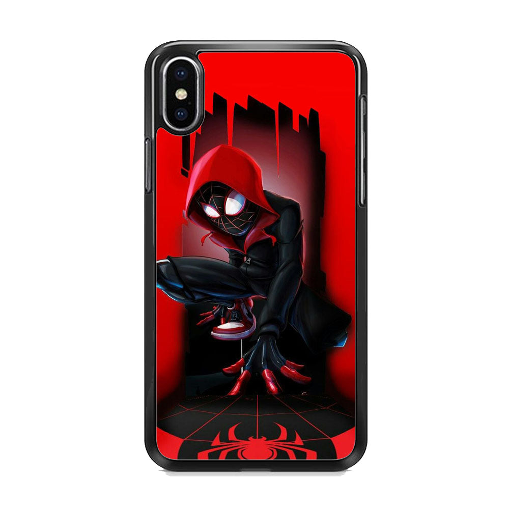 Spiderman Red Cartoon iPhone Xs Max Case