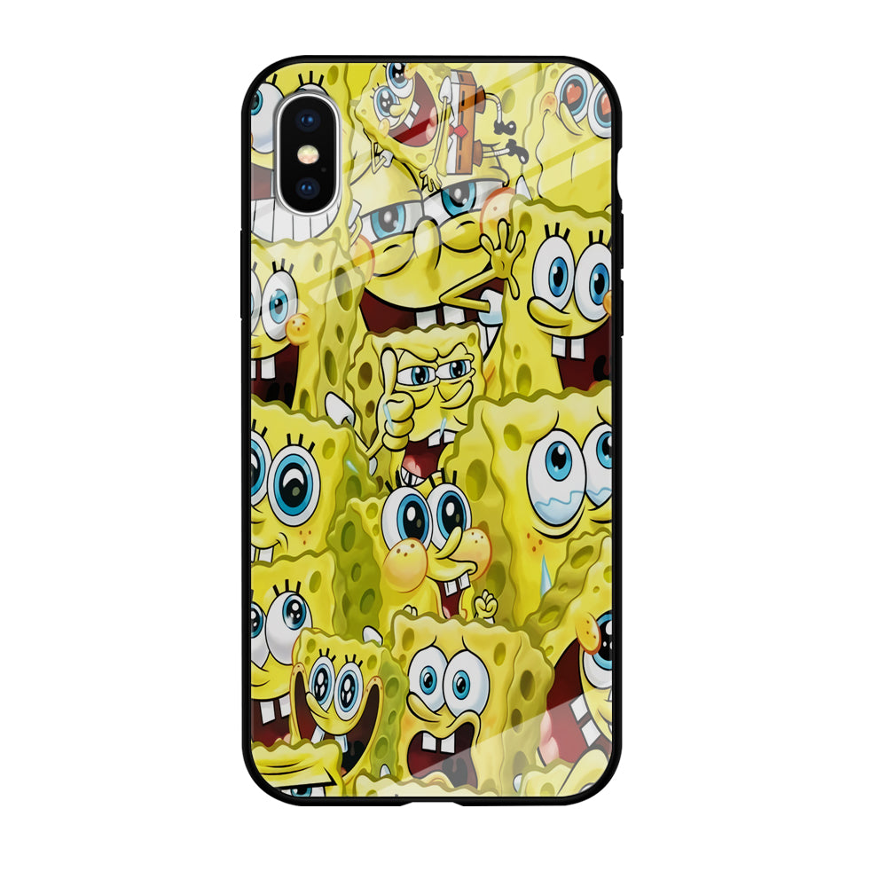 Spongebob Cute Expression iPhone XS Case