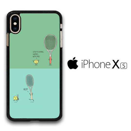 Tennis Meme Angry Ball iPhone Xs Case