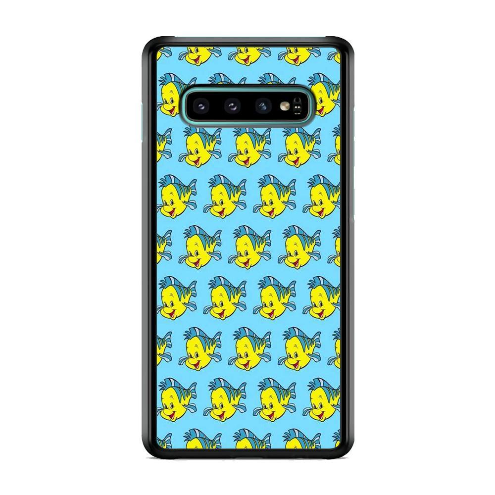 The Little Mermaid Flounder Doodle Samsung Galaxy S10 Case - ezzyst