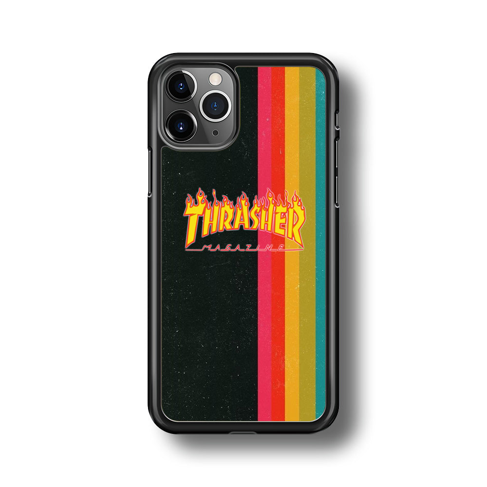 Thrasher Dim Grey Filter Rainbow Pain iPhone 11 Pro Max Case - Ezzystore