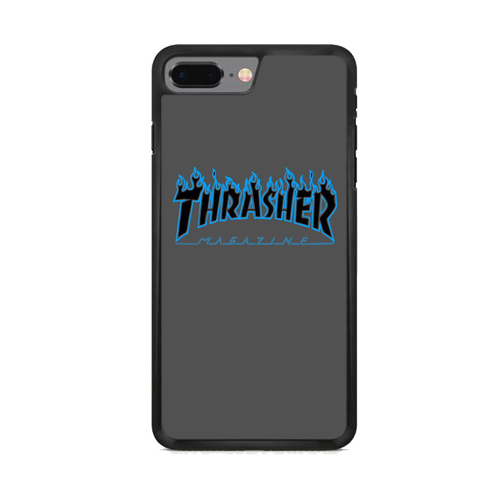 Thrasher Deeph Royal Grey Blue Fire iPhone 8 Plus Case - Ezzystore