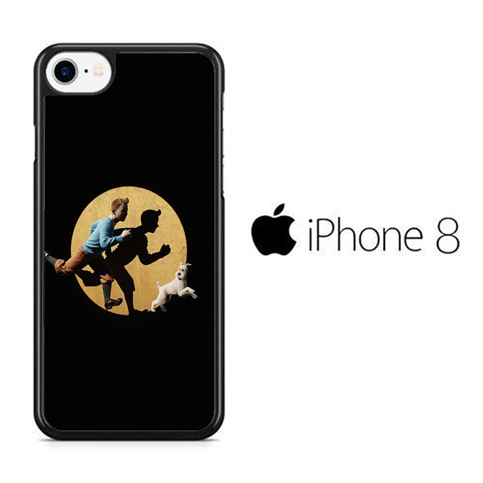 Tintin And Milo Pursued iPhone 8 Case