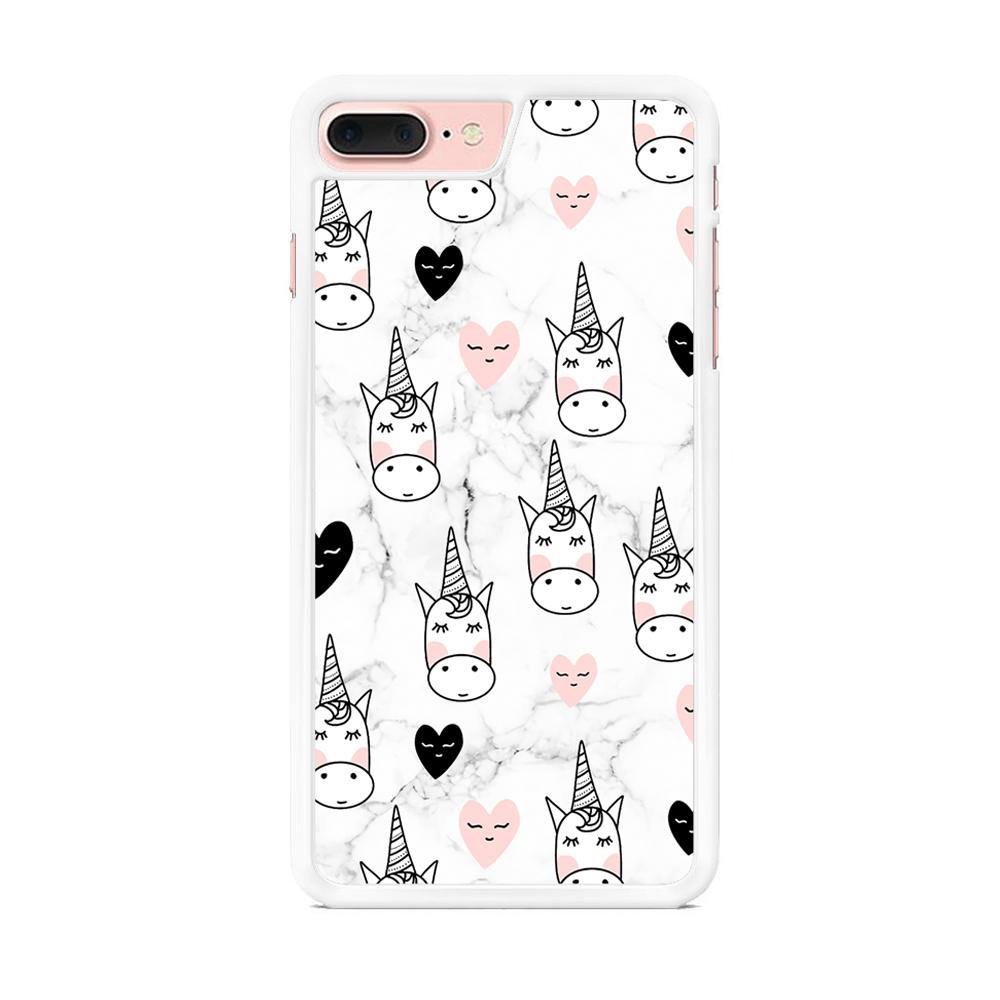 Unicorn Marble White iPhone 7 Plus Case - ezzyst