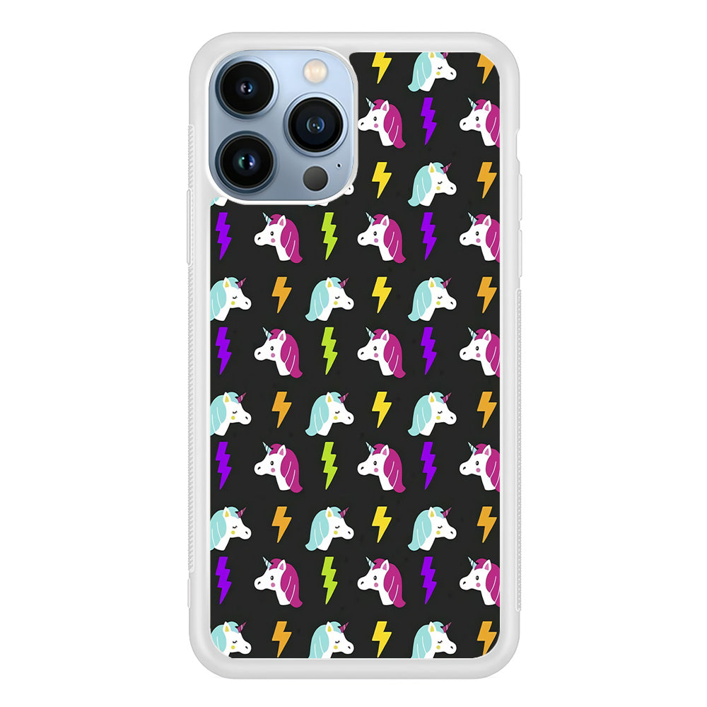 Unicorn Flash Grey iPhone 13 Pro Max Case