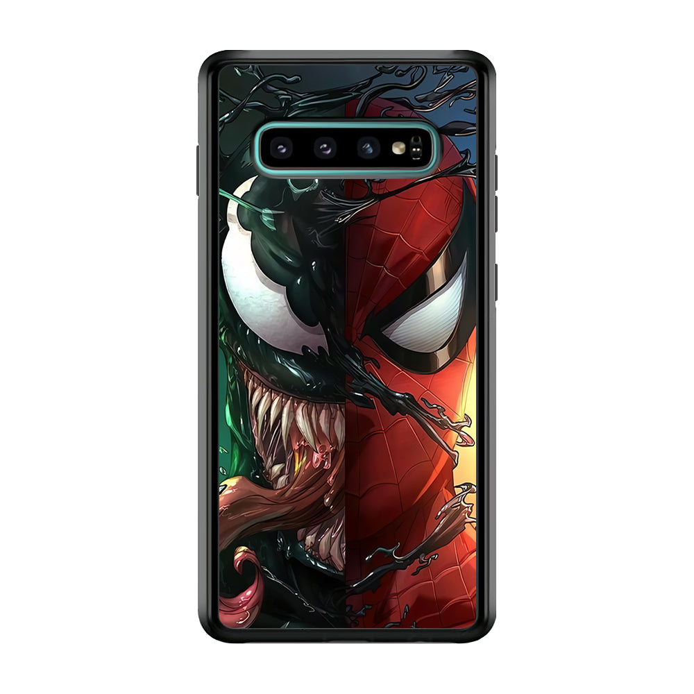 Venom Spiderman Half Face Samsung Galaxy S10 Case