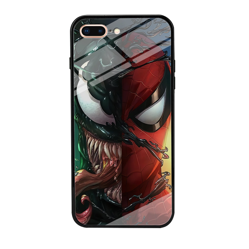 Venom Spiderman Half Face iPhone 7 Plus Case