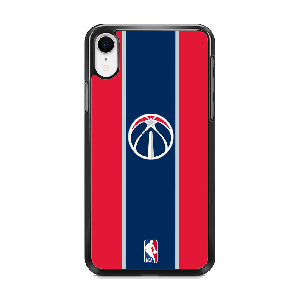 Washington Wizard Logo And Stripe Colours iPhone XR Case