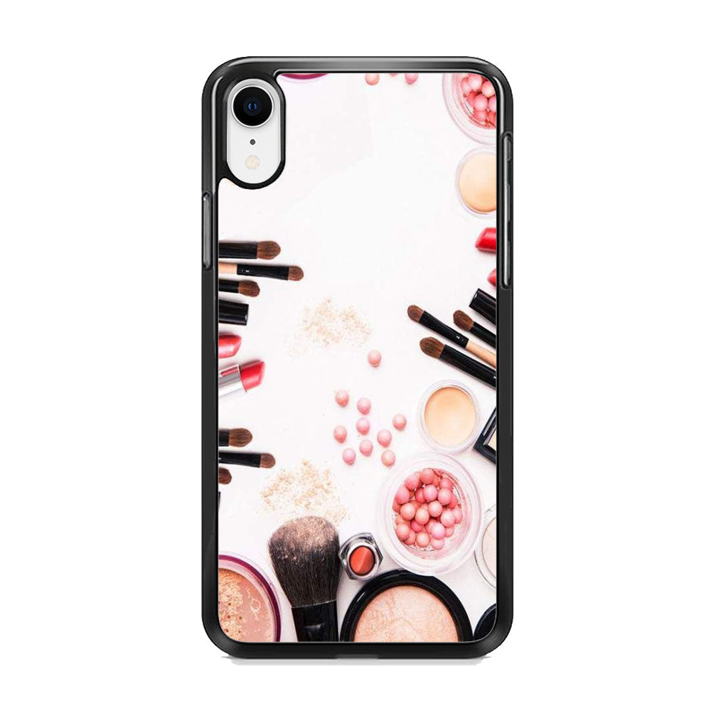 Woman Make Up Equipment Brush And Powder iPhone XR Case