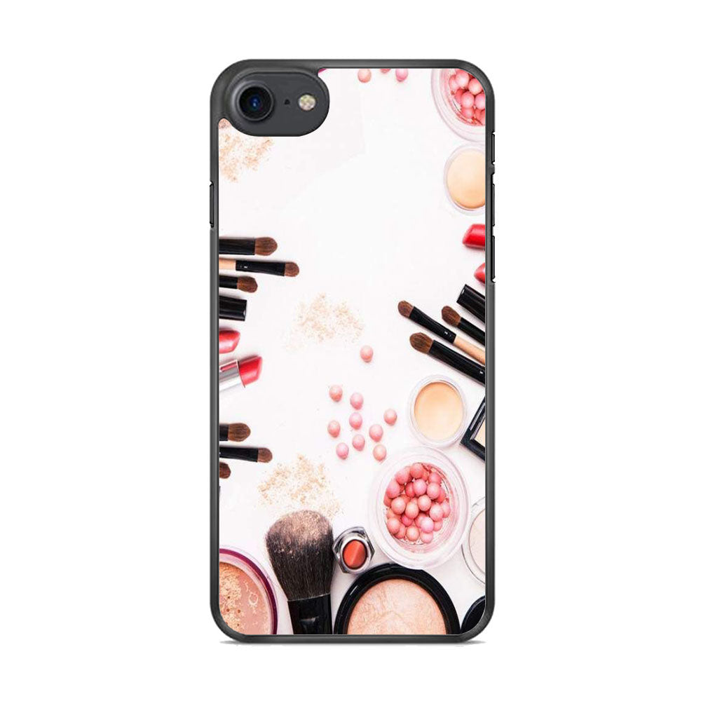 Woman Make Up Equipment Brush And Powder iPhone 8 Case