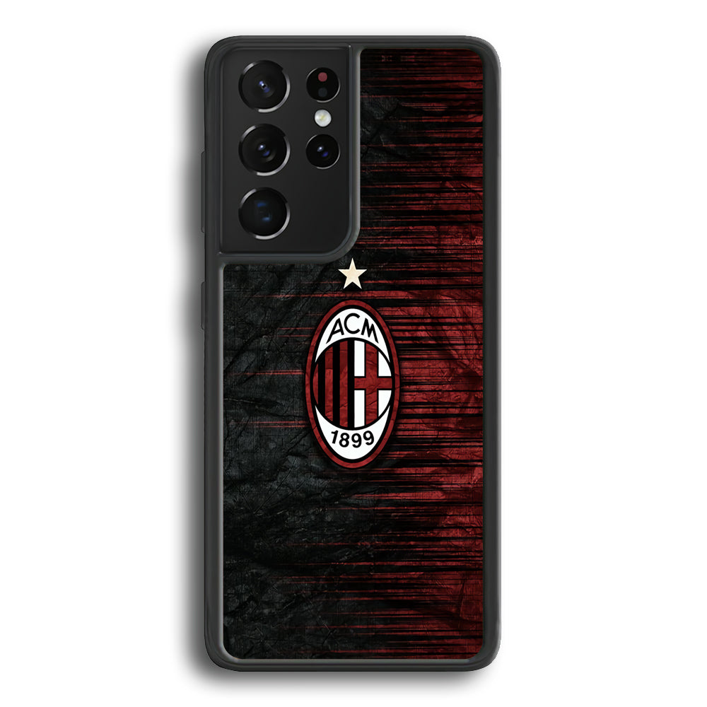 AC Milan Abstract Pattern Samsung Galaxy S24 Ultra Case - Ezzystore