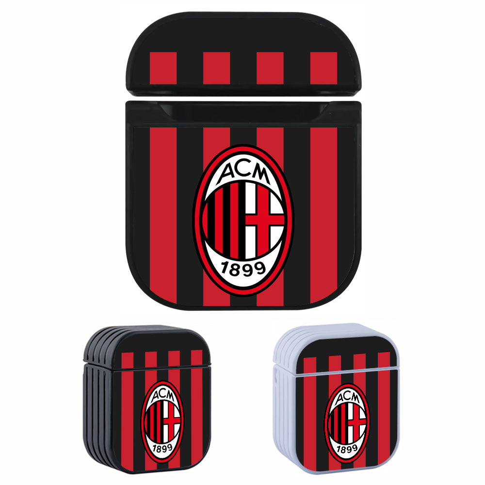 AC Milan Stripe Red Hard Plastic Case Cover For Apple Airpods