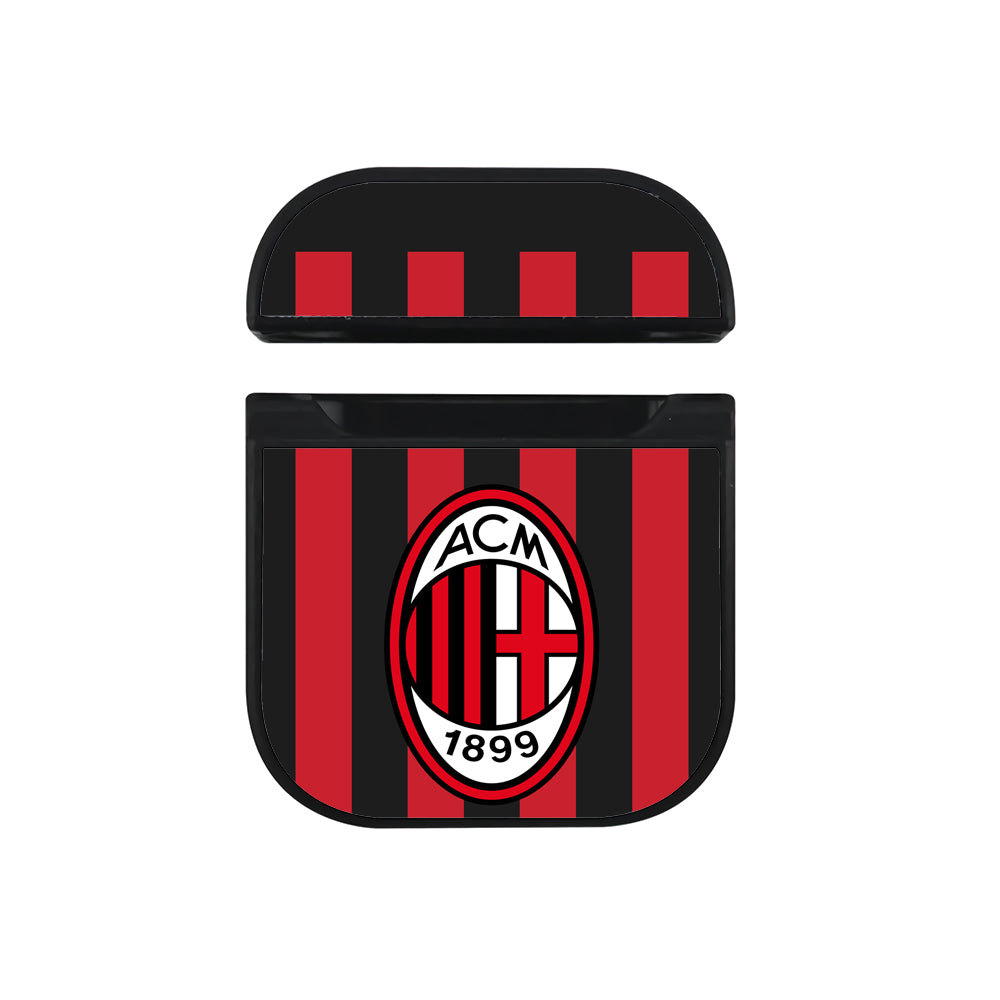 AC Milan Stripe Red Hard Plastic Case Cover For Apple Airpods