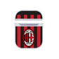 AC Milan Stripe Red Hard Plastic Case Cover For Apple Airpods