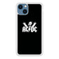 AC DC Logo Simpson Black And White iPhone 15 Plus Case