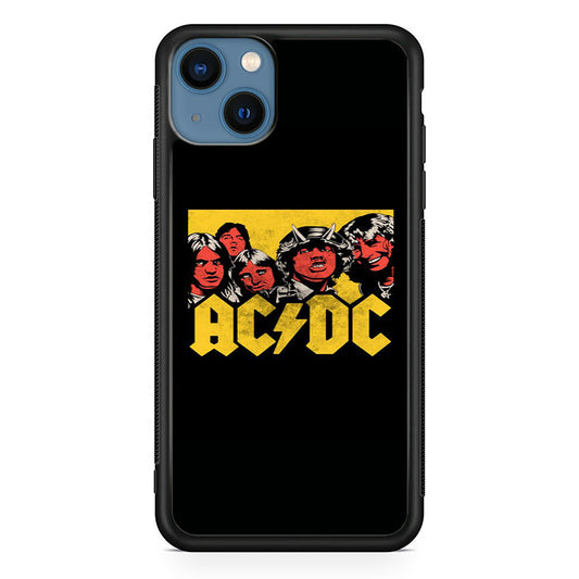 AC DC Player Cartoon Logo iPhone 14 Case
