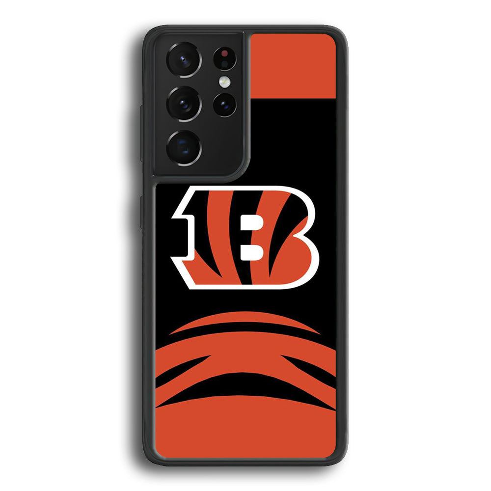 AFC Cincinnati Bengals Black Orange Samsung Galaxy S24 Ultra Case - Ezzystore