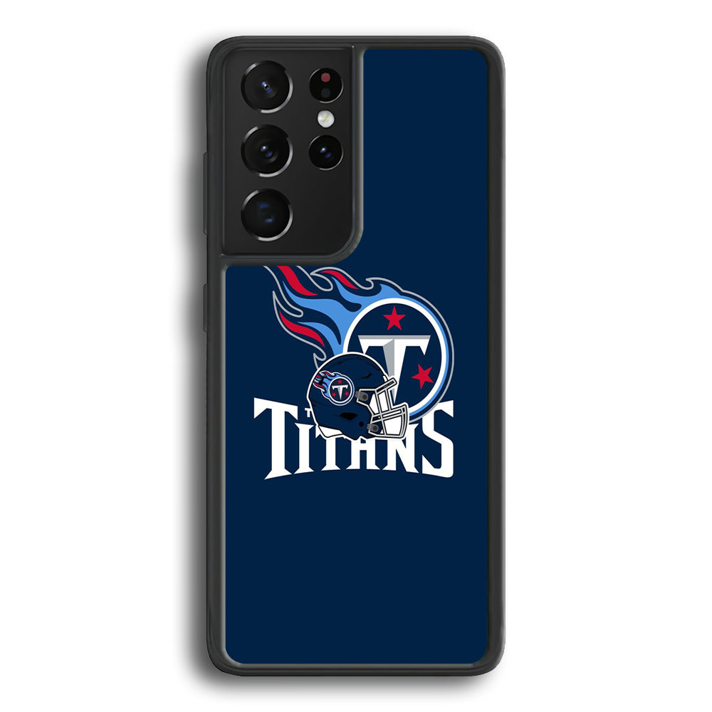 AFC Tennessee Titans Logo Helmet Samsung Galaxy S24 Ultra Case - Ezzystore