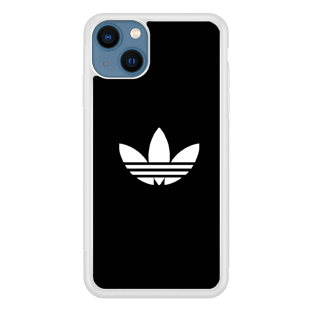Adidas Black White Logo iPhone 15 Plus Case